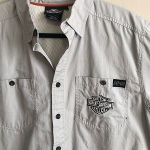 Harley Davidson Men’s Short Sleeve Button Up Shirt